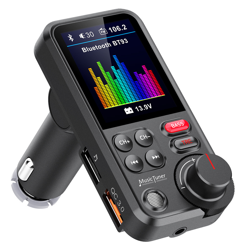 Audio Music Equalizer - FM トランスミッター 車用 MP3 プレーヤー USB