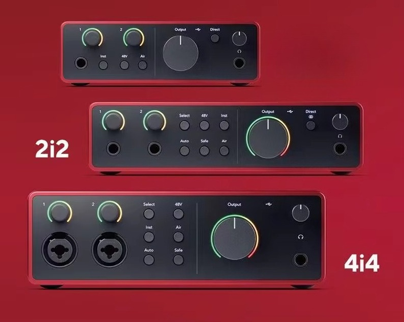 Audio Music Sound - Forster Scarlet 2i2クアッド世代サウンドカード オーディオブック制作・録音用 楽器アクセサリー