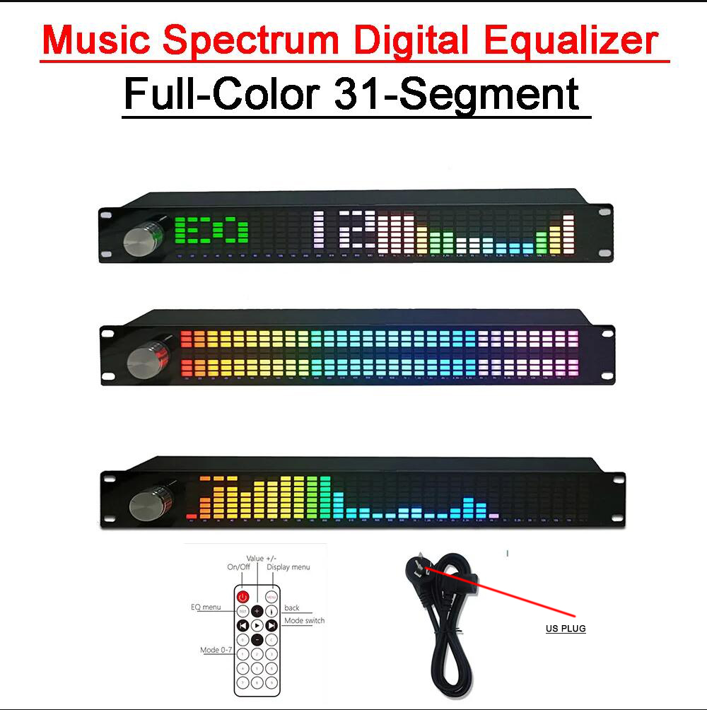 1.5U ミュージックスペクトラムデジタルイコライザー EQ - Audio Music Equalizer のレビューと価格
