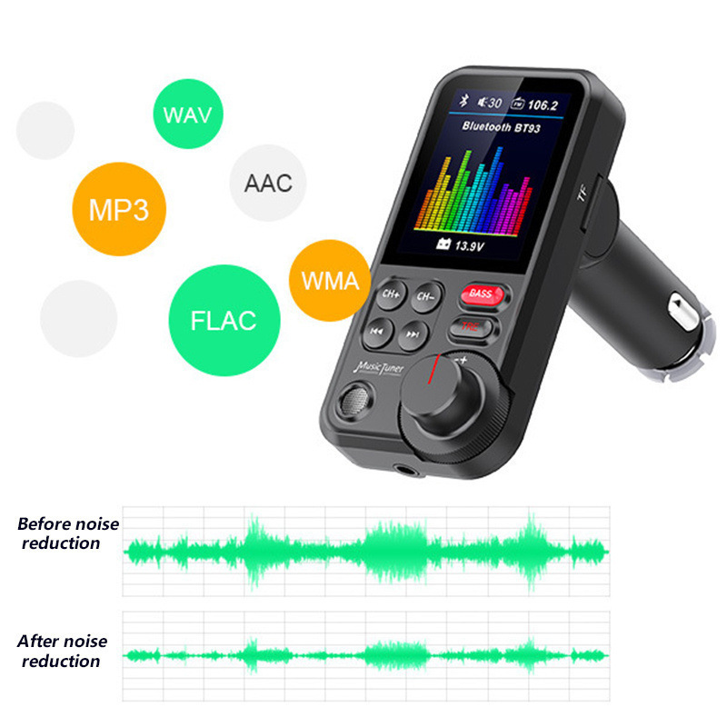 FM トランスミッター 車用 MP3 プレーヤー USB フ - Audio Music Equalizer のレビューと価格