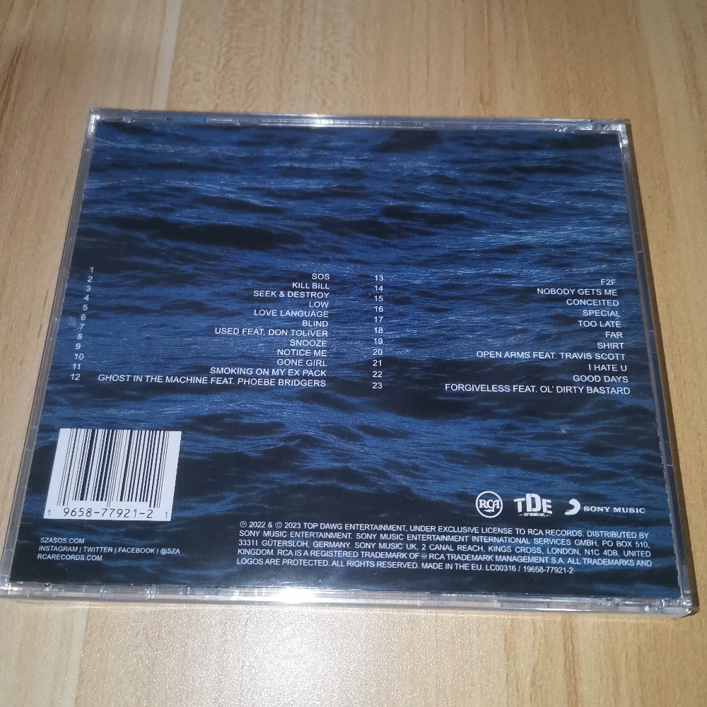 SZA SOS CD R&Bポップソウルミュージックアルバム - Music Song Audio のレビューと価格