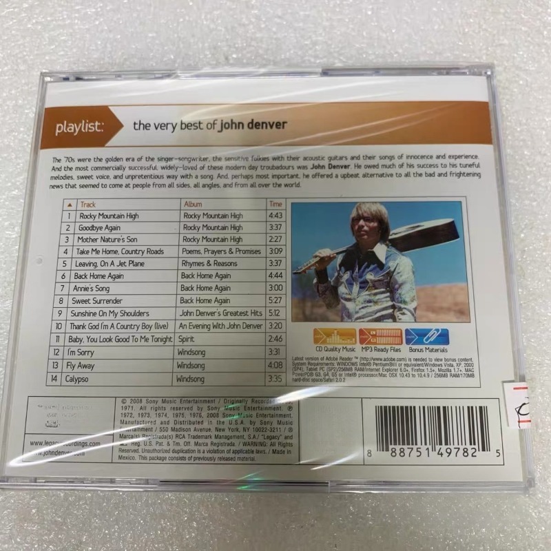 ジョン・デンバー ミュージックCD ポップ R&B ヒップホ - Audio Music John のレビューと価格
