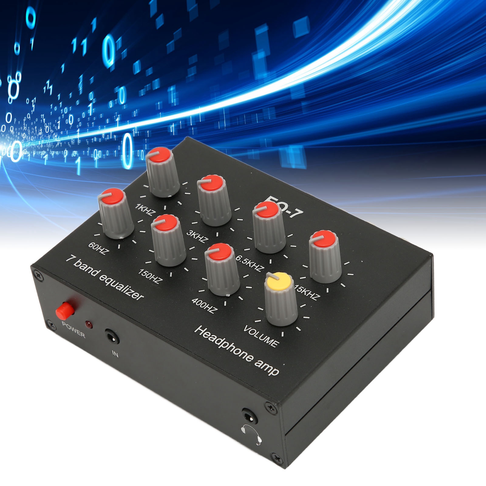 7 バンドサウンドイコライザー RCA 出力入力 12dB  - Audio Music Equalizer のレビューと価格