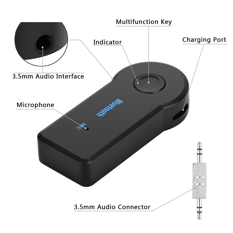 車載AUXスピーカーヘッドホン用2in1ワイヤレスオーディオ - Audio Hd Music のレビューと価格