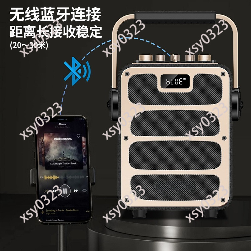 ハイパワーポータブルBluetoothスピーカー屋外Kソング - Music Song Audio のレビューと価格